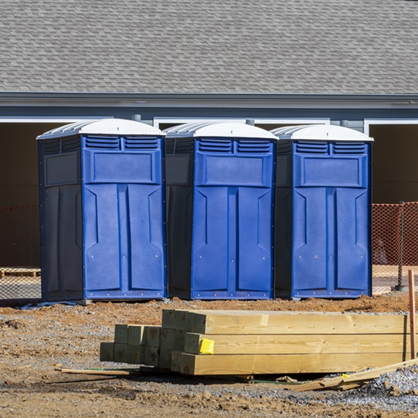 what is the expected delivery and pickup timeframe for the porta potties in Dry Point IL